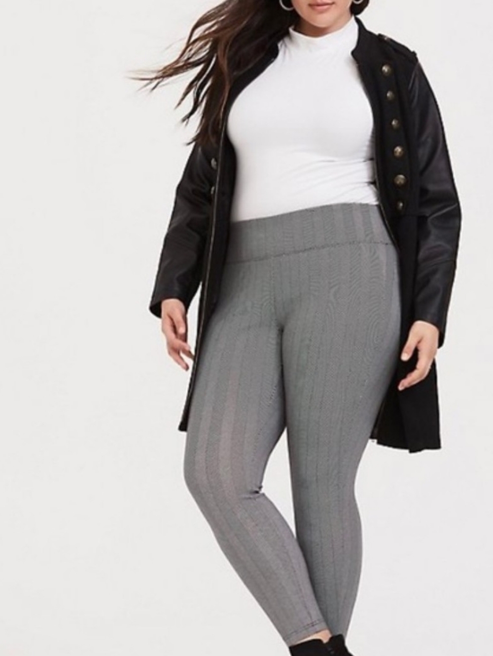 Torrid Gray Ponte Cropped Leggings Women's Knit Pants